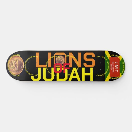 LEEUWEN VAN JUDAH. 8 1/4 "Skateboard Deck Persoonlijk Skateboard (Horizontaal)