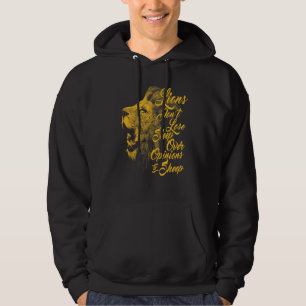 Leeuwen verliezen de mening van schapen niet. hoodie