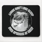 Leeuwen verliezen niet de mening van schaap muismat (Voorkant)