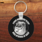 Leeuwen verliezen niet de mening van schaap sleutelhanger (Voorkant)