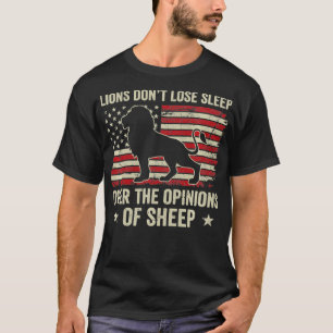 Leeuwen verliezen niet de slaap over de meningen v t-shirt