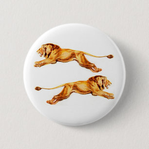 leeuwen voor kruisdoeleinden ronde button 5,7 cm