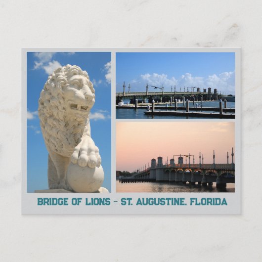 Leeuwenbrug St. Augustine Briefkaart (Voorkant)
