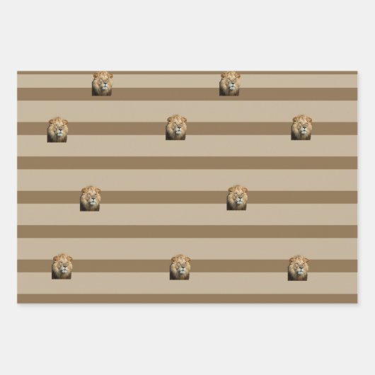 Leeuwencadeauverpakking Inpakpapier Vel (Voorkant)