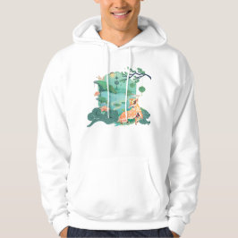 Leeuwendans bij het Lotusmeer Hoodie