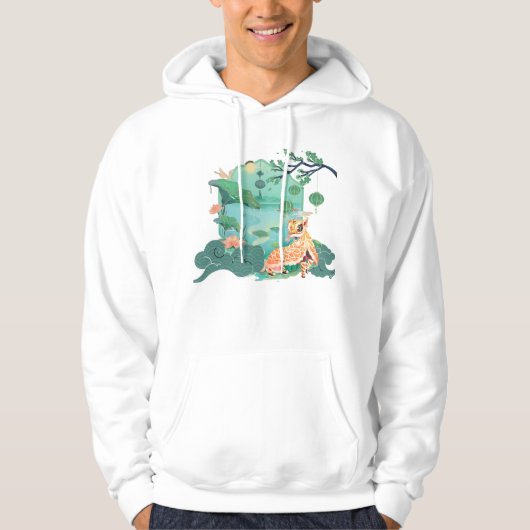 Leeuwendans bij het Lotusmeer Hoodie (Voorkant)