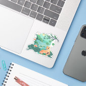 Leeuwendans bij het Lotusmeer Sticker (Laptop met iPhone)