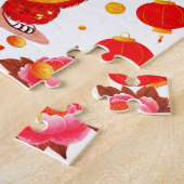 Leeuwendanspuzzel voor kinderen legpuzzel (Zijkant)