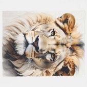 Leeuwendeken Fleece Deken (Voorkant (Horizontaal))