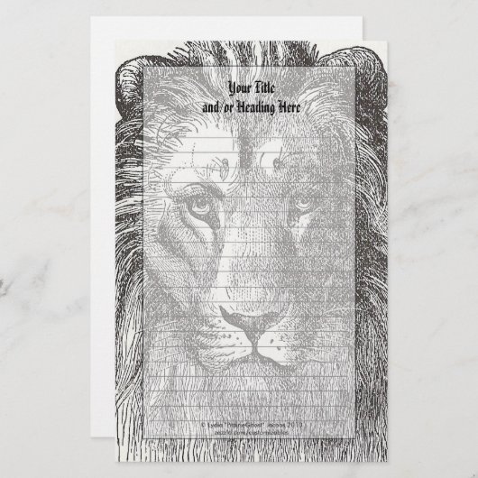 leeuwenfabriek briefpapier (Voorkant / Achterkant)