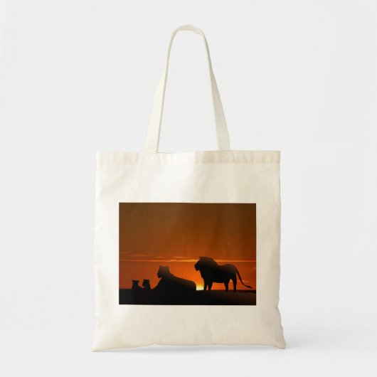 leeuwenfamilie tote bag (Voorkant)