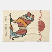 Leeuwenfamilienaam Keukenhanddoek (Horizontaal)