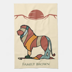 Leeuwenfamilienaam Keukenhanddoek