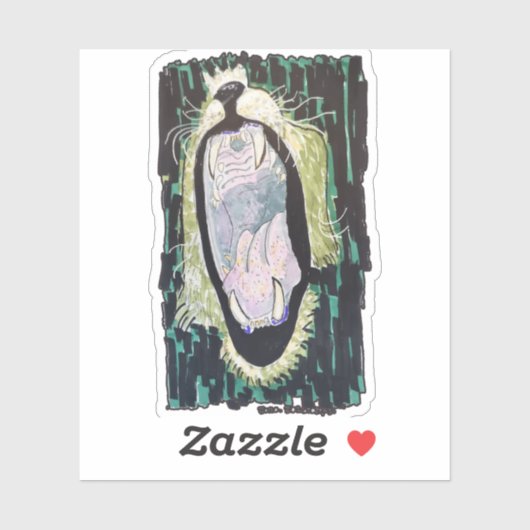 Leeuwengebrul Sticker (Vel)