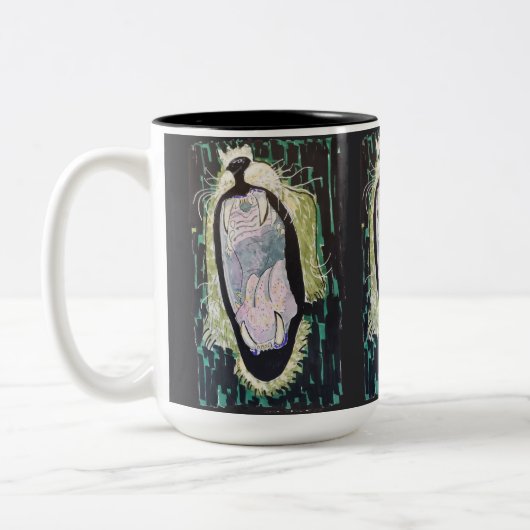 Leeuwengebrul Tweekleurige Koffiemok (Links)