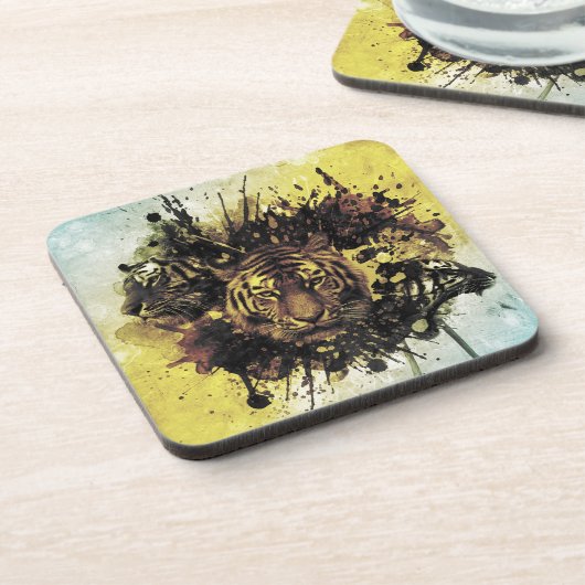 leeuwengezicht bier onderzetter (Linkerzijde)