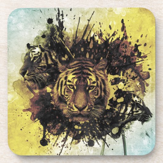 leeuwengezicht bier onderzetter (Voorkant)