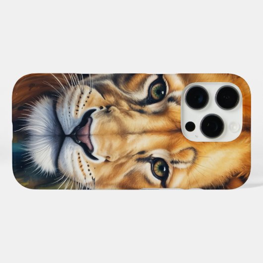 leeuwengezicht Case-Mate iPhone case (Achterkant (horizontaal))