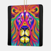 leeuwengezicht keramisch ornament (Links)