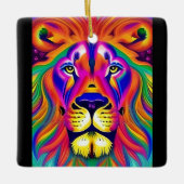 leeuwengezicht keramisch ornament (Voorkant)