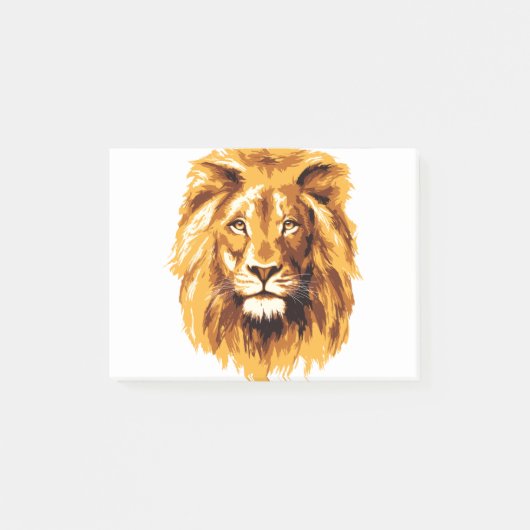 Leeuwengezicht Post-it® Notes (Voorkant)