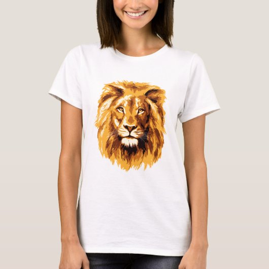 Leeuwengezicht T-shirt (Voorkant)