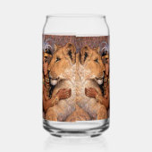 Leeuwengodin Egyptische prinses Glass Blikvorm Glas (Rechts)