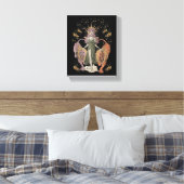 Leeuwengodin Sekhmet Leeuwin Egyptische Godin Leeu Canvas Afdruk (Insitu (Slaapkamer))