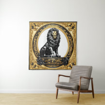 Leeuwengoud en zwart sier lijst
