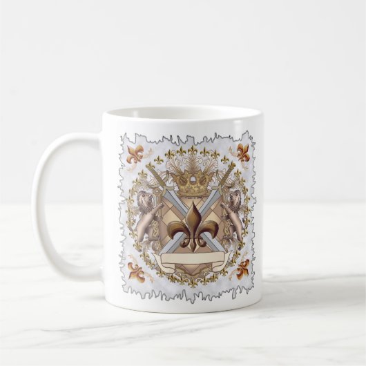 Leeuwengriffierschild Achternaam Koffiemok (Links)