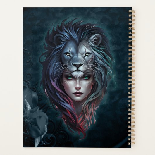 Leeuwenhart en vrouwelijke kracht planner (Achterkant)