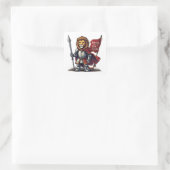 Leeuwenhart Vierkante Sticker (Tas)