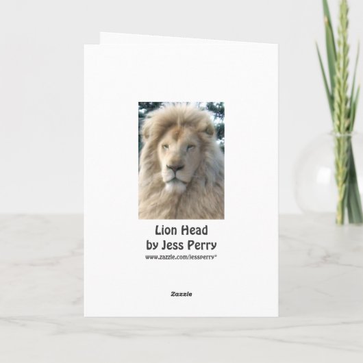 Leeuwenhoofd 'Happy Birthday' kaart (Achterkant)