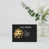 LEEUWENHOOFD IN BRONZEN boegbeeld Antiek Romeins S Visitekaartje (Staand voorkant)