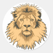 Leeuwenhoofd Sticker (Voorkant)