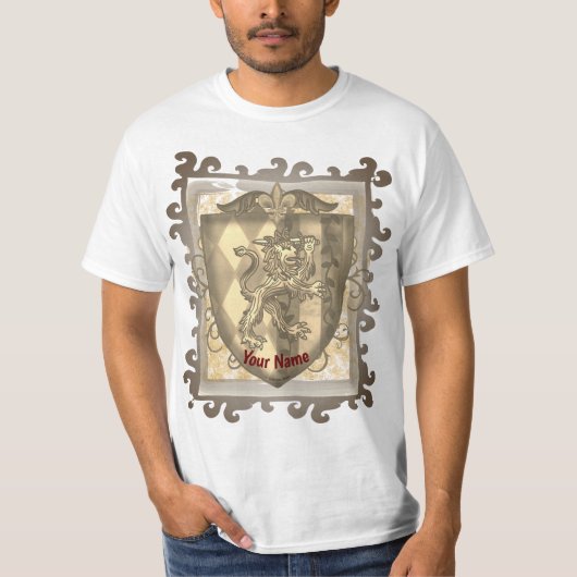 Leeuwenkam Strepen Schild T-shirt (Voorkant)