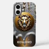 Leeuwenkoning aangepaste naam ontwerp 🦁 Case-Mate iPhone case (Achterkant)