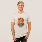 Leeuwenkoning Tri-Blend Shirt (Voorkant volledig)