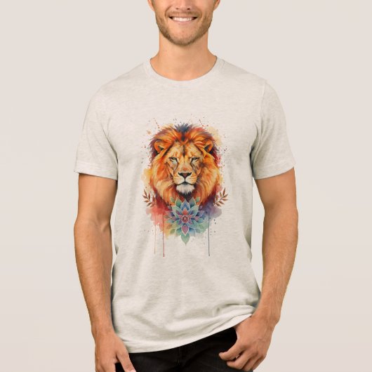Leeuwenkoning Tri-Blend Shirt (Voorkant)