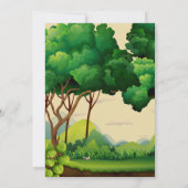 Leeuwenkoning van het oerwoud kaart (Achterkant)