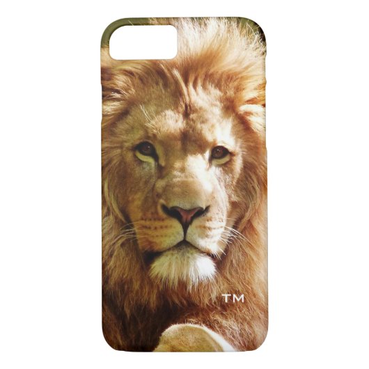 Leeuwenkoning van het Oerwoud met Monogram Case-Mate iPhone Case (Achterkant)