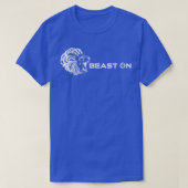 Leeuwenkop beest op fitnessGezegden voor gym-beweg T-shirt (Design voorkant)