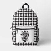 Leeuwenkop in kruisrugzak bedrukte rugzak (Voorkant)