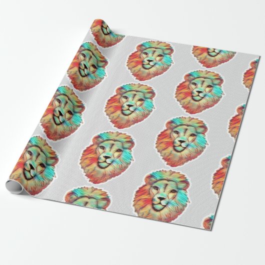 Leeuwenkop Inpakpapier (Uitgerold)