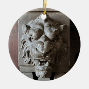 Leeuwenkop Keramisch Ornament