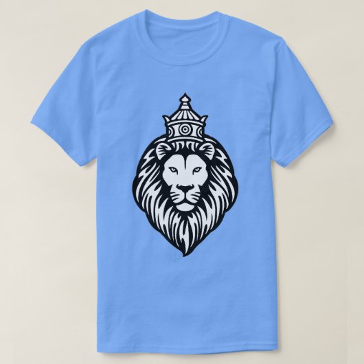 Leeuwenkop Kroonkroon Shirt Koning Lion Cat Face T (Design voorkant)