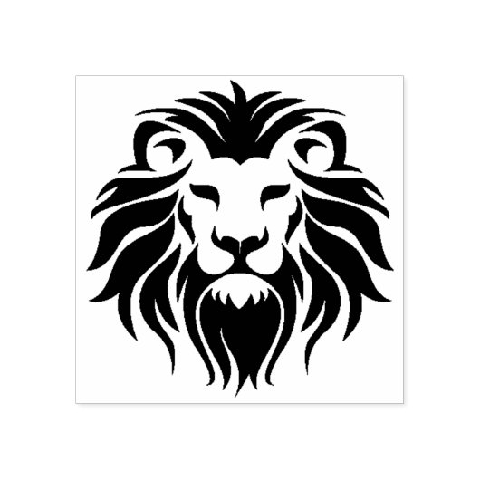 Leeuwenkop logo rubberstempel (Afrduk)