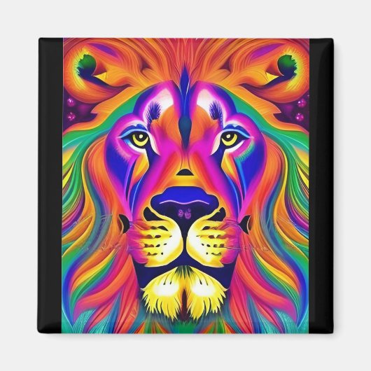 leeuwenkop magneet (Voorkant)