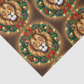 Leeuwenkop met kranspapier tissuepapier (Detail)