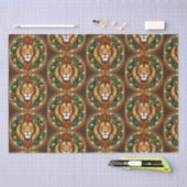 Leeuwenkop met kranspapier tissuepapier (Craft)